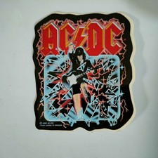 ✅ Adesivo ACDC AC DC Sticker Vintage Anni 1988  ROCK MUSIC LABEL 2