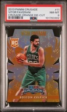 2013 PANINI CRUSADE CRUSADE ORANGE DIE-CUT #11 VITOR FAVERANI 84/99 PSA 8