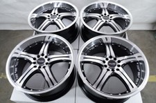 Kudo Racing Utopia 17x7.5 5x100 5x114.3 Black Polish Face Wheels Rims Civic 4 Kudo Racing Utopia 17x7.5 5x100 5x114.3 Black Polish Face Wheels Rims Civic 4