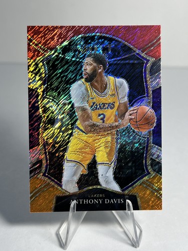 2020 Panini Select Anthony Davis #45 Shimmer Red White Orange   Lakers