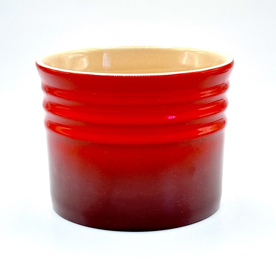 Le Creuset Butter Bell Crock Red Cerise Ombre CROCK ONLY France 4