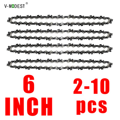 6'' Chainsaw Chain Blade 1/4''LP 37DL 18T .043 Replacement Cordless Mini Chainsaw