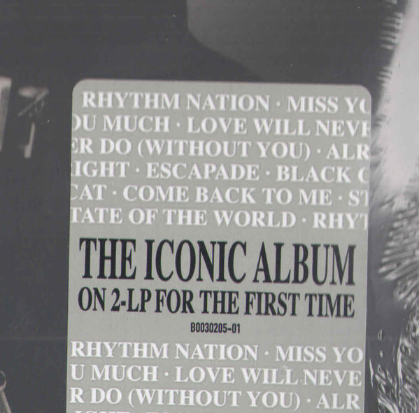 JANET JACKSON'S / RHYTHM NATION　LPレコード Janet Jackson ‎– Rhythm Nation 1814 (1989) - New 2 LP Record