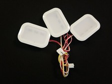 KITCHENAID REFRIGERATOR Light LED Module W11234027 3 pc Kit -WHITE -FROSTED