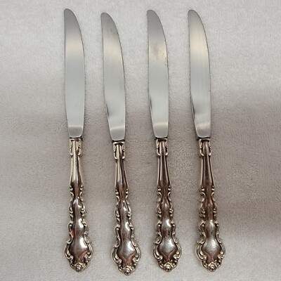 Oneida Community BEETHOVEN Silverplate Betty Crocker Flatware 4 BUTTER KNIVES