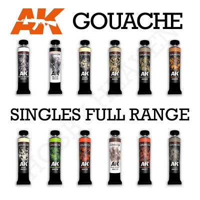 Ak Interaktive Gouache Farben 20ml Einzeln Vollsortiment Kombiversand