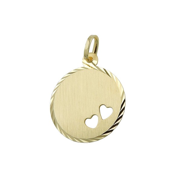 Frauen Kinder Gravur Platte Name Datum AnhäNger Echt Gold 585 Mit Kette 925/- Vg-image