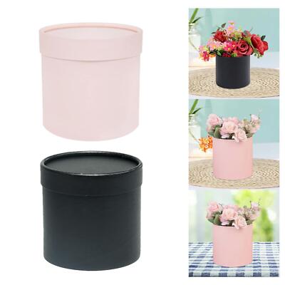 Blumenkasten mit Deckel rund Geschenkbox für Abschlussfeier Geburtstag
