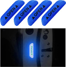 4 Pcs Car Door Open Reflective Stickers, Night Visibility Safety Warning Auto An