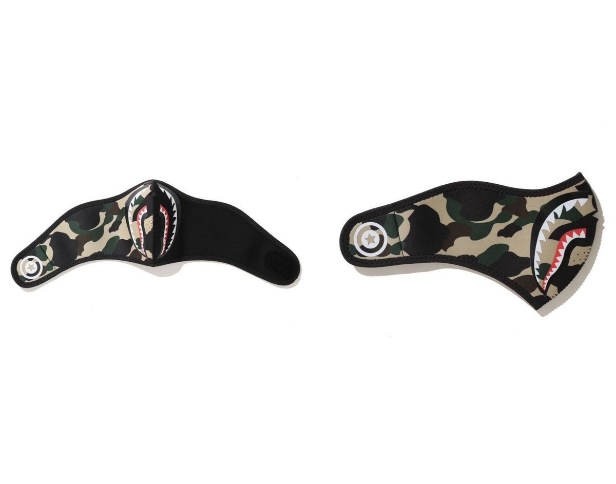 Bape shark 1st camo mask 4枚 BAPE 1st Camo Shark Face Mask (FW19) Yellow Men's - FW19 - US