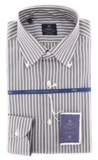 Luigi Borrelli Brown Shirt - Slim - EV062116STEFANO