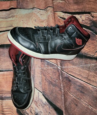 Jordan 1 Mid Lance Mountain Bred Boys Shoes 7Y 7 Youth