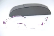NEW SILHOUETTE SPX 4237 40 6057 PURPLE GUNMET AUTHENTIC FRAMES EYEGLASSES 51-17