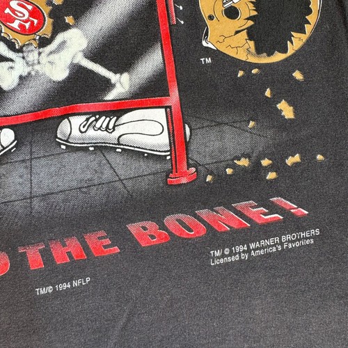 1994 San Francisco 49ers Taz Magic Johnson Tees NFL T Shirt Size Medium - Picture 3 of 6