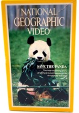 National Geographics Video Beta Tape w/ Sleeve Save the Panda Betamax