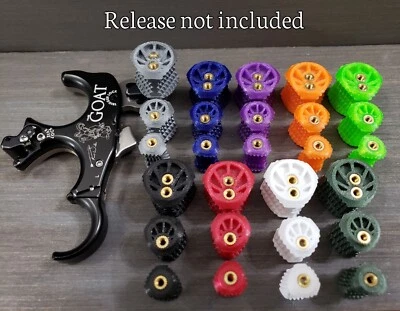 === Carter Ultraview TruBall Release CONTOUR Thumb Button Peg Knobs in 3 Sizes