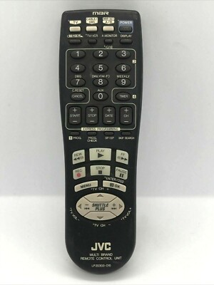 JVC Remote Control TV VCR HR S3500U S3910U S4800U S5900U S5901U S5910U S5911U 