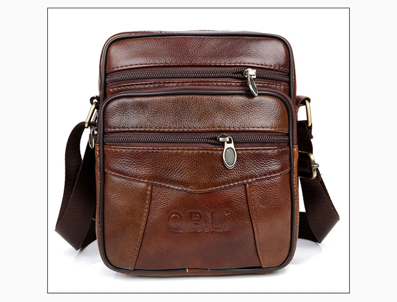 Mens Bags Shoulder Bag Cow Genuine Leather Bags Men Travel