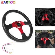 Aluminum Golf Cart Steering Wheel for Yamaha EZGO Club Car Red 13 inch