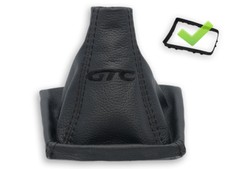 SCHALTMANSCHETTE FUR OPEL ASTRA H SCHALTSACK STICKEREI GTC SCHWARZ + RAHMEN