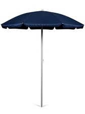 PICNIC TIME Outdoor Canopy Sunshade Beach Umbrella 5.5', Small Patio Umbrella