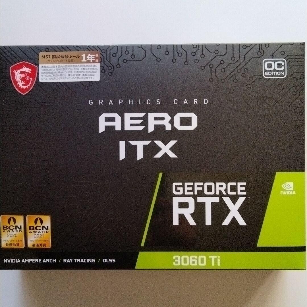 MSI GeForce RTX 3060 Ti AERO ITX 8G OC LHR Graphic Card Single Fan