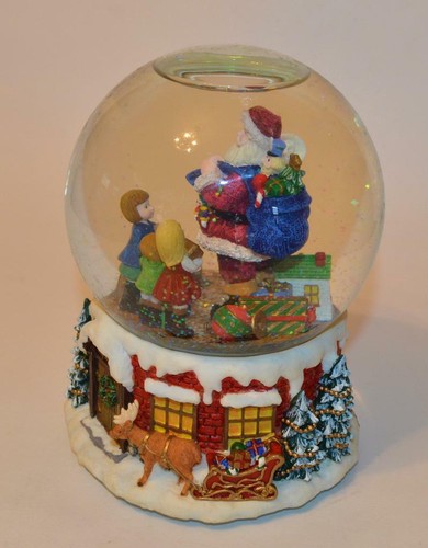1999 Maison pour Vacances SANTA'S Atelier Musical Boule W Boîte Sans Musique - Picture 3 of 4