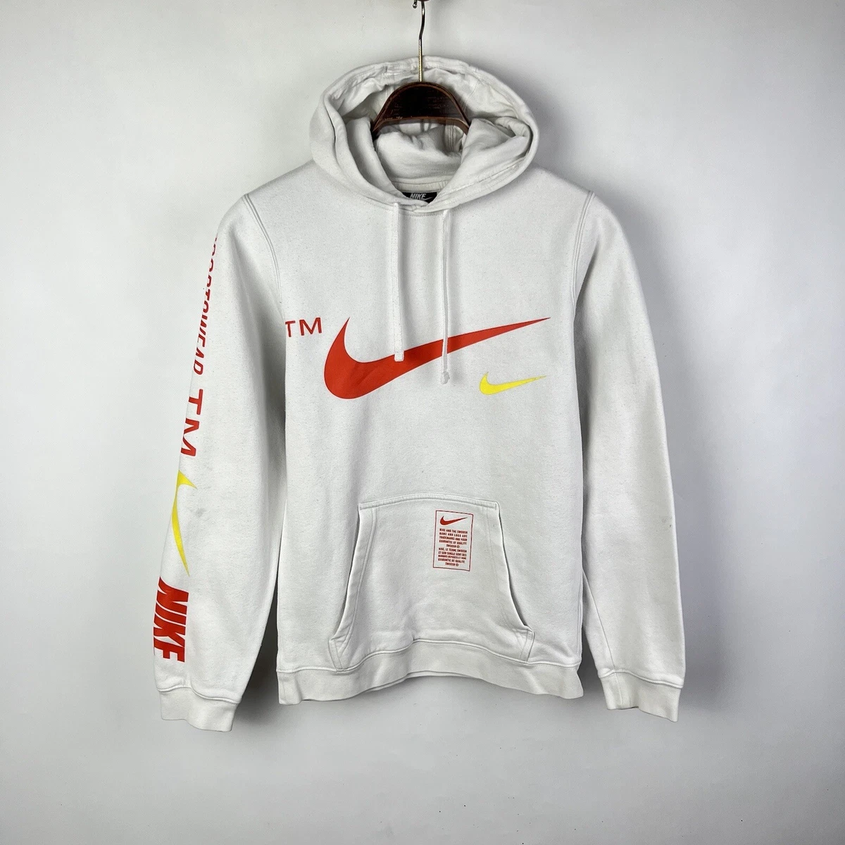 Druipend kort armoede Original Mens Nike Sportswear Club Pullover Warm Hoodie Size XS Big Logo |  eBay