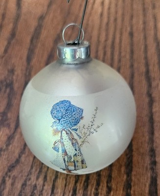 Holly Hobbie Vintage Large Glass Christmas Ornament - The Corning Collection