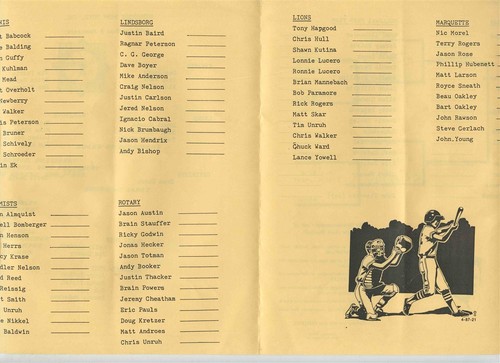 McPherson Kansas Babe Ruth 2nd Annual 14-15 League Tournament Program 1988 - Picture 3 of 3
