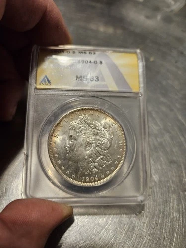 1904 O Morgan Silver Dollar Anacs MS63