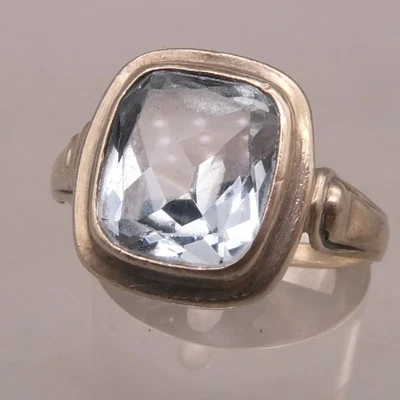Ring Silber 835 wunderschönes seltenes altes Prachtstück mit Kunst/Glasstein - Bild 1 von 4