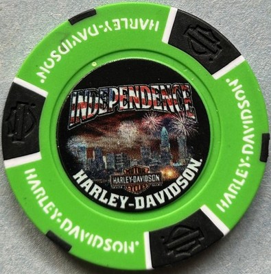 Harley Davidson Full Color Poker Chip Independence HD inCharlotte North Carlina