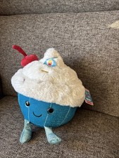 FAO Schwarz 11" Glow Brights Plush LED with Sound Cupcake Stuffed Toy Food Theme