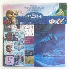 Disney Frozen 12" x 12" Scrapbook Page Kit 140 Pieces Stickers Papers Die Cuts