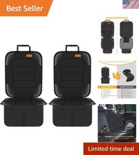 2 Pack Non-Slip Car Seat Protectors for Leather Fabric Ideal for Families