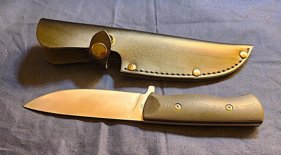 GERMAN HEN & ROOSTER Fixed Blade Hunting Knife 440 Steel Full Tang 9.5" HRI 001 - Image 2 of 4