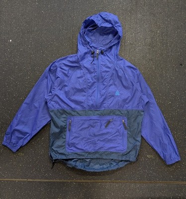 Vintage 90s Nike ACG Anorak Windbreaker Men s Large Hooded Pullover Purple 