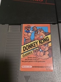 Nintendo Donkey Kong Classics and DK 3 Lot Authentic Genuine Games for NES