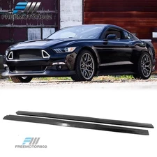 Fits 15-23 Ford Mustang MDA Style Side Skirts Rocker Panel Lip PU