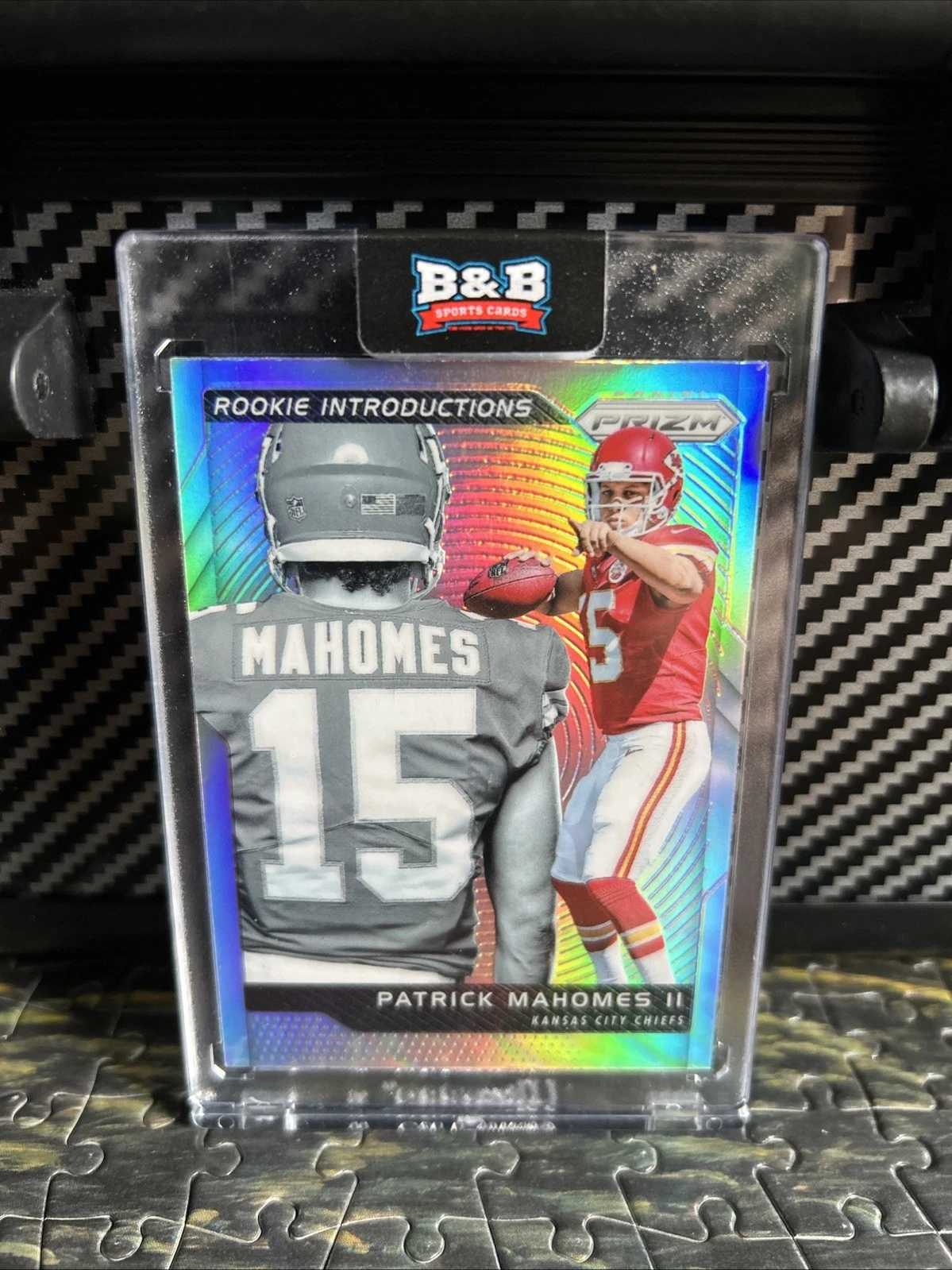 Patrick Mahomes Panini Prizm Rookie Introductions #2 Green Prizm