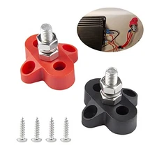  2Pcs 5/16"Bus Bar, Power Distribution Junction Block Post Positive Single head