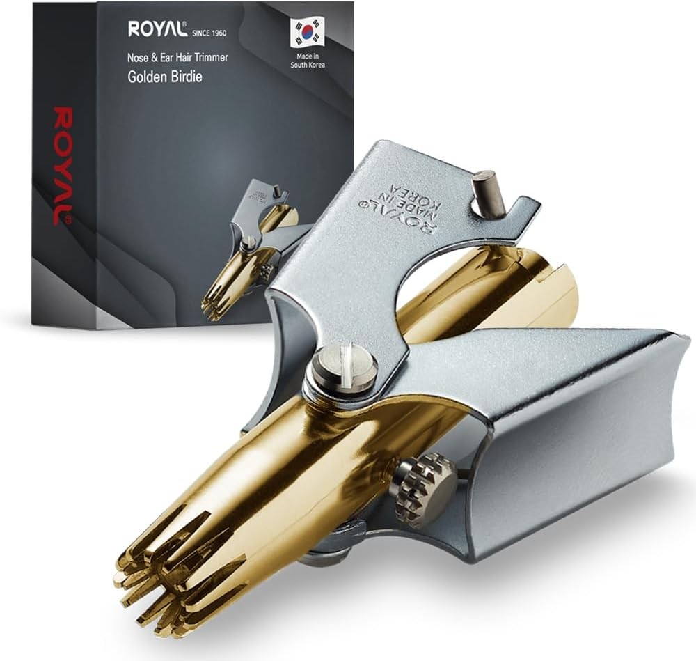 ROYAL Gold Nose Hair Trimmer for Men - Golden Birdie Made in Korea