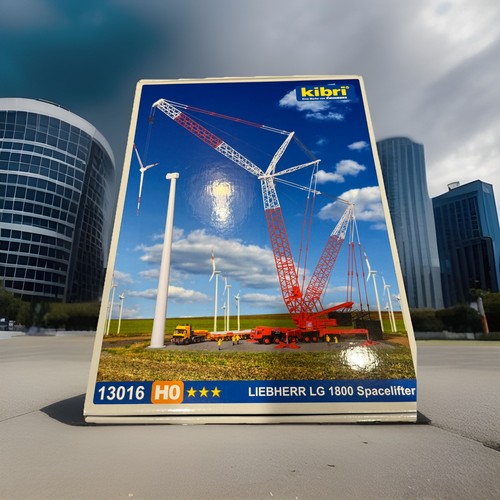 KIBRI/Marklin NUEVO #13016 HO KIT escala 1/87 Liebherr LG 1800 grúa elevadora espacial | Condition: New