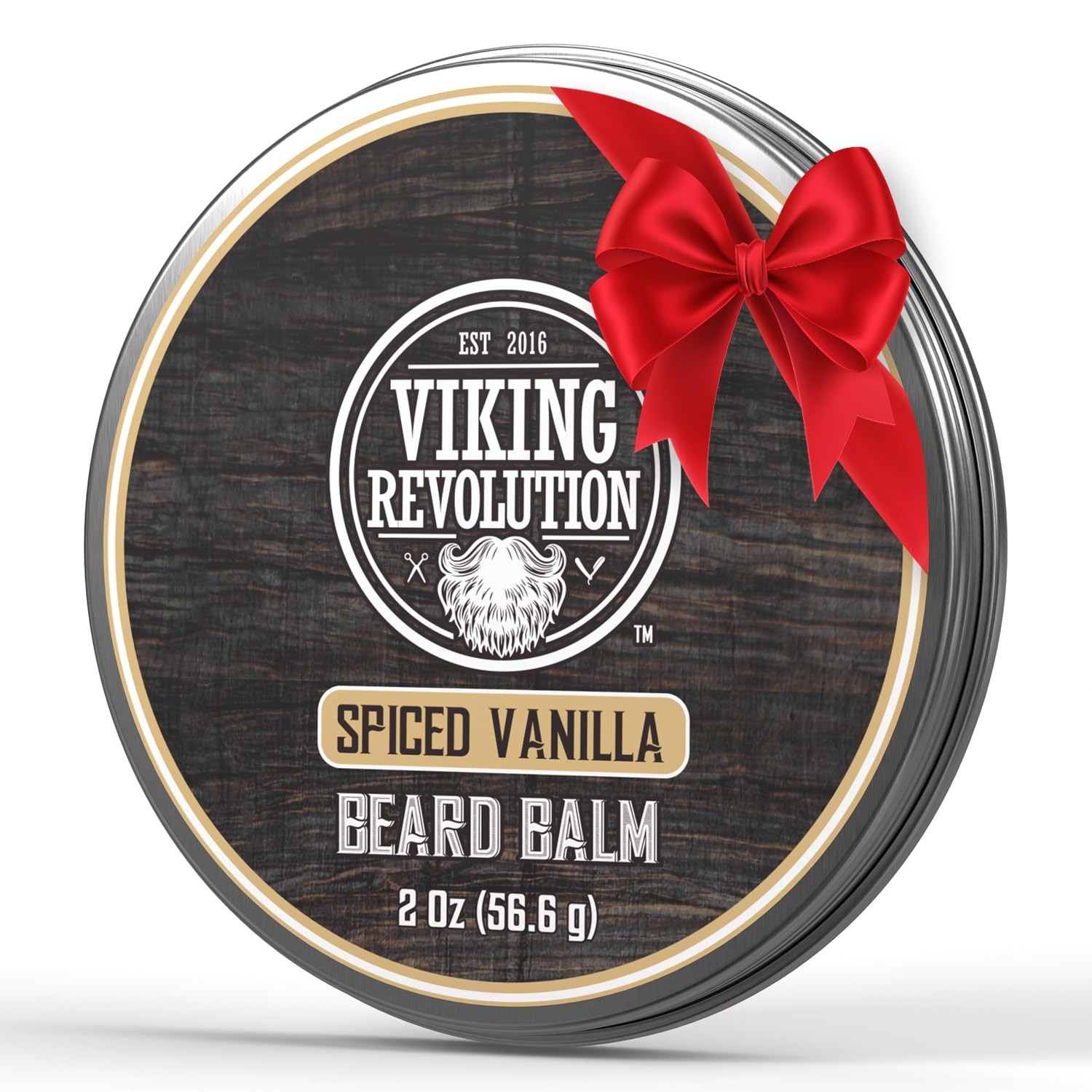 Viking Revolution Spiced Vanilla Beard Balm - Beard Butter with Argan Oil, Beard
