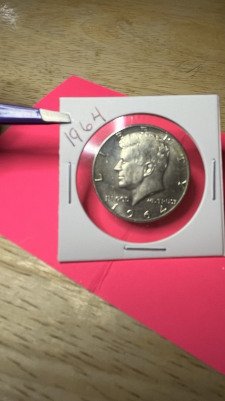 1964 Kennedy Half Dollar 50C Philadelphia Business Strike 90% Silver KM#202