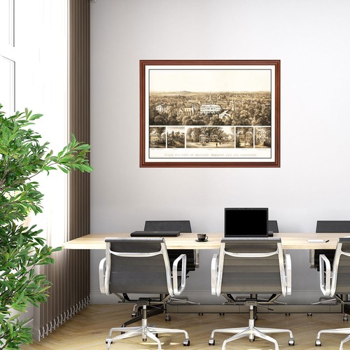 Old Map of Cambridge, MA, MA 1858 - Vintage Cambridge, MA Ma - Picture 5 of 29