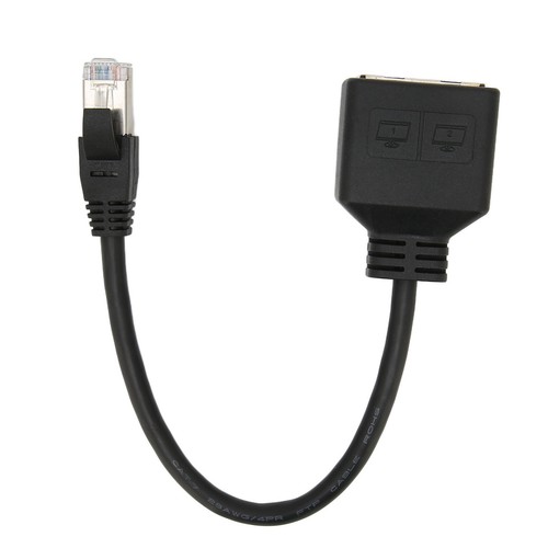 RJ45-Ethernet-Adapterkabelverlängerung 1 Bis 2 Ports Hervorragender Übertra CHP - Afbeelding 8 van 22