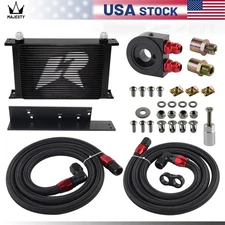 24 Row Core Oil Cooler Kit Bolt On For Nissan Z33 03-08 350Z FAIRLADY 370Z Z34 