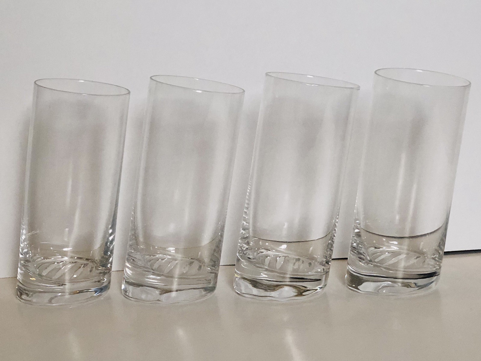 Schott Zwiesel 10 Degree Slant Glasses Set of 4 6.1/8” X 2.5” W
